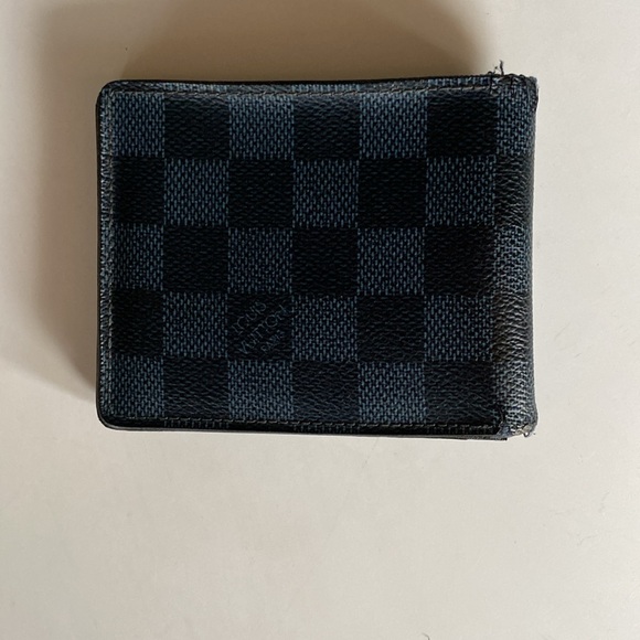 Louis Vuitton Blue Damier Graphite Canvas Slender Wallet - Picture 2 of 8